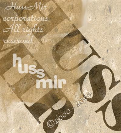 hussmir typography poster 2009